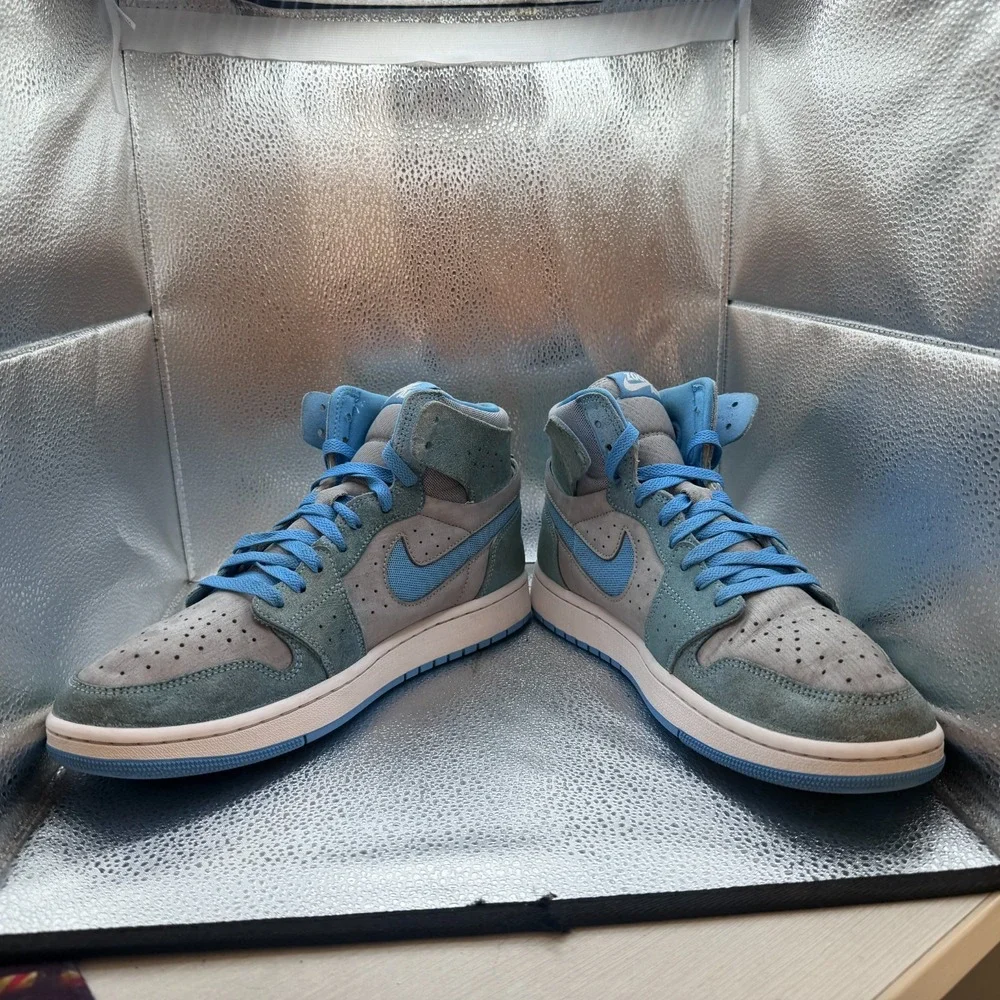 Size 11 Jordan 1 Zoom Comfort 2 High University Blue Mens Sneakers DV1307-014
